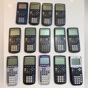 Texas Instruments Graphing Calculators Lot FOR PARTS